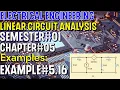 Linear Circuit Analysis Chapter Example 16 Basic Engineering Circuit Analysis