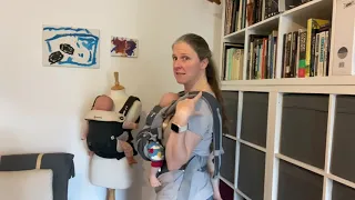 How to use your ErgoBaby Omni 360 Baby Carrier with your newborn baby with crossed straps