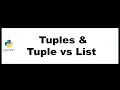 Python Bangla Tutorials 14 Tuples Difference Between Tuple List