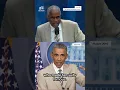 I love that tan suit Obama reacts to foundation chair s fashion choice