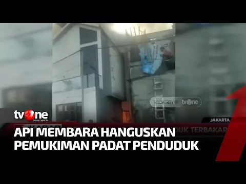 Rumah di Permukiman Padat Penduduk di Tebet Terbakar