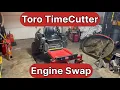 Replacing an Engine on Zero Turn Mower Toro Exmark