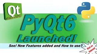 PyQt6 launched - PyQt new Version for python and C bindings First on Net