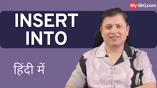 Insert into command SQL Series MySirG
