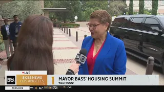 Mayor Karen Bass discusses Housing Summit topics
