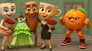 tung tung sahur gift wedding dress for ballerina cappuccina in granny house funny horror animation