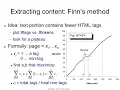 IR11 5 Tag plateau algorithm Finn s method