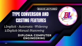 Type conversion and casting features Types of Conversions Implicit and Explicit java in Telugu