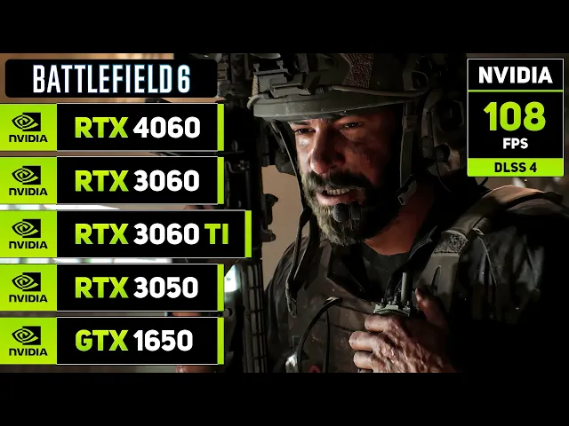 Battlefield 6 with DLSS 4 | RTX 4060, 3060TI, 3060, 3050, GTX 1650