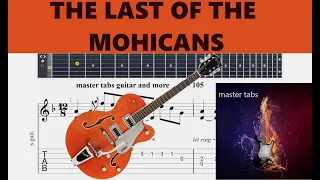 THE LAST OF THE MOHICANS SOUNDTRACK Guitar Tab TUTORIAL Mastertabs BestFreeYoutubeMusic FREE 