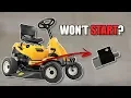 Cub Cadet CC30 - Won t Start because of Design Flaw