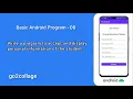 EP 08 Android Studio Basic Program I go2collage