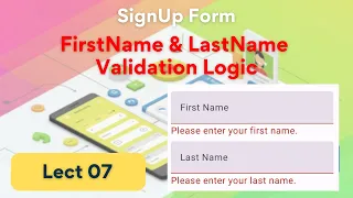 SignUp-07 - FirstName LastName Validation Logic SignUp Form VM Compose Android Rashid
