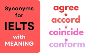 Vocab for IELTS with meaning - AGREE and its synonyms
