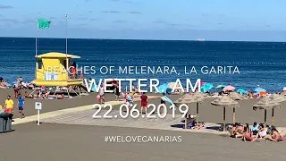 4K Gran Canaria Strand Melenara La Garita Wetter Juni Temperatur 22.06.2019 Urlaub Reise Ferien