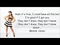 Ariana Grande - They don't know lyrics