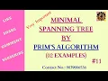 11 Prim s Algorithm working Minimal Spanning Tree by Prim s Algorithm