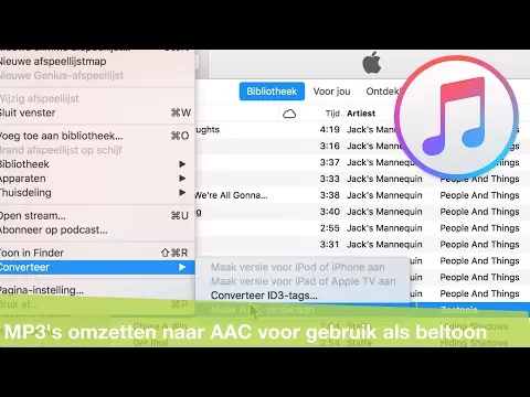 Download MP3 MP3 bestanden omzetten naar AAC met iTunes