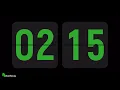 2 Minute 15 Second Timer Precise Flip Timer Green Atomic Timer