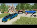 Helping Santa deliver Race Cars and ATVs for Christmas Farming Simulator 22