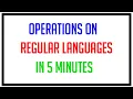 operations on regular languages Operations on Regular language in Theory of Computation