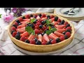 Lagu Tarta cu fructe de padure cu aluat fraged si crema delicioasa | JamilaCuisine