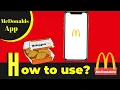 How to use and order on the McDonalds App