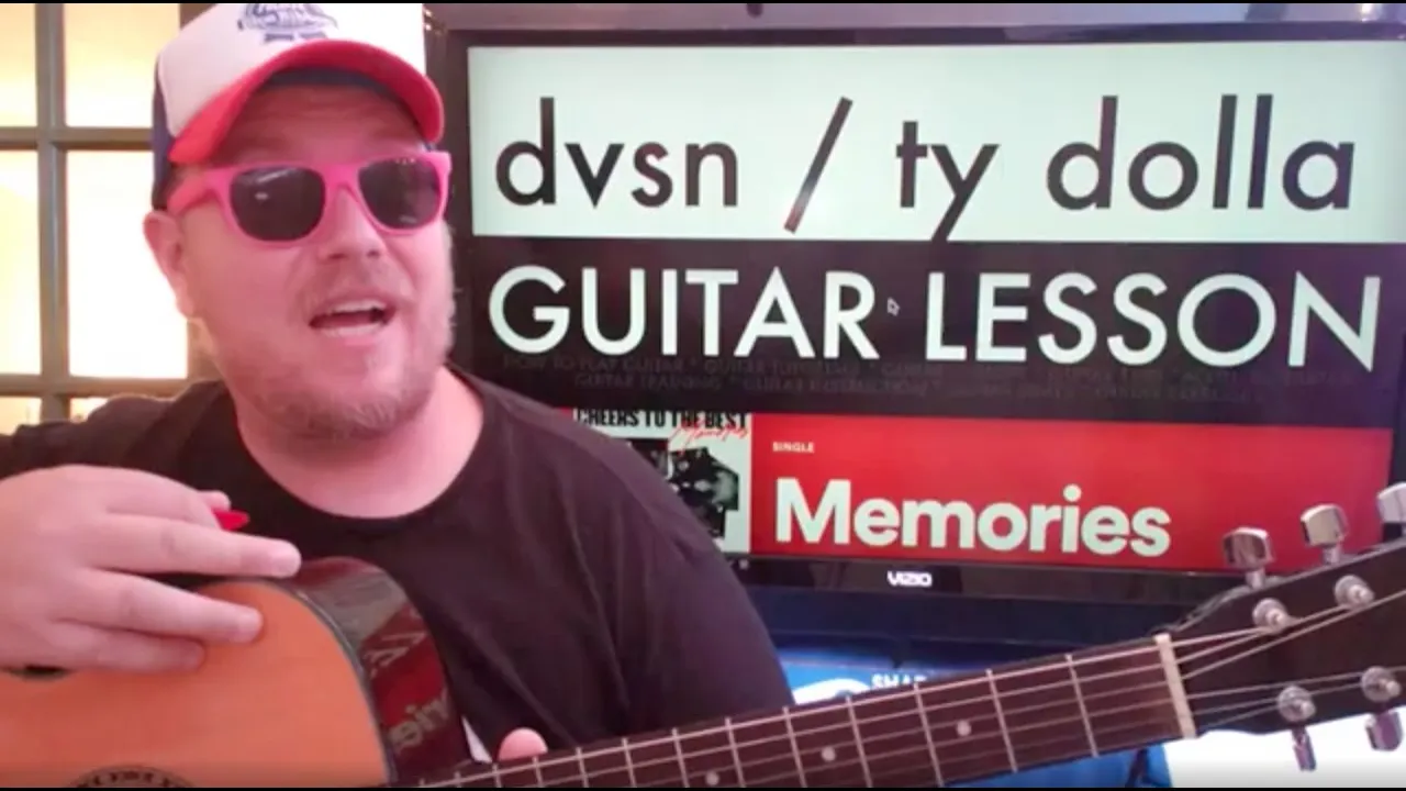 How To Play Memories Guitar dvsn Ty Dolla $ign // easy guitar tutorial beginner lesson chords