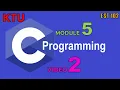 C Programming 2 Declaration and Initialization of Pointers Module 5