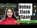 Online Stock Span