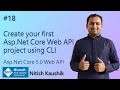 Create ASP NET Core 5 0 Web API Project using CLI ASP NET Core 5 0 Web API tutorial