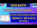 Python For Data Science Online Non Proctored Exam 2022 NPTEL Session 2 SWAYAM ANSWERS
