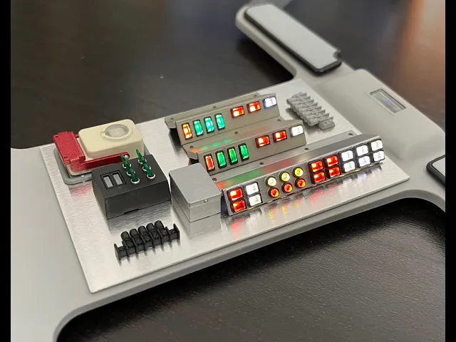 1:8 BTTF DeLorean Overhead console video thumbnail