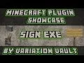 SignExe Run commands on signs buttons and levers Minecraft Bukkit Plugin
