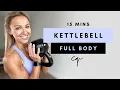Download Lagu 15 Min FULL BODY KETTLEBELL WORKOUT at Home | Caroline Girvan