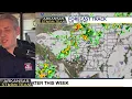 Getting busy this week with rain and storms