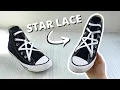Star Lacing Shoes Tutorial - How To Star Lace Converse EASY