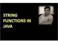 String Functions In Java