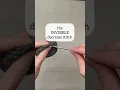 How to make the Invisible Decrease Stitch inv dec stitch