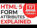 HTML 5 Form Attributes Learn HTML HTML Tutorial