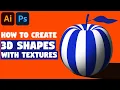 3D Shapes with Textures Adobe Illustrator Tutorial