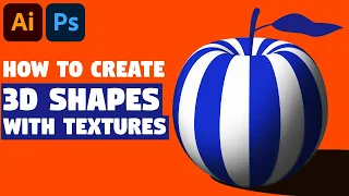 3D Shapes with Textures Adobe Illustrator Tutorial