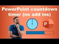 Countdown timer in PowerPoint without add-ins