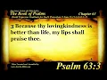Psalm 63 Bible Book 19 The Book of Psalms - Holy Bible Text