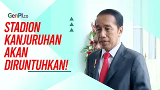Jokowi Pastikan Stadion Kanjuruhan akan Diruntuhkan!