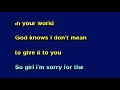 Babyface - Sorry for the Stupid Things karaoke