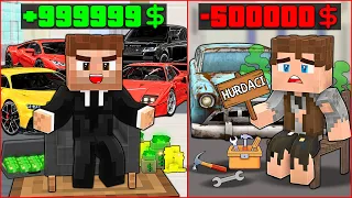 ZENGİN OTO GALERİ VS FAKİR OTO GALERİ! 🚗 (Ali Çok Zengin Oldu) - Minecraft