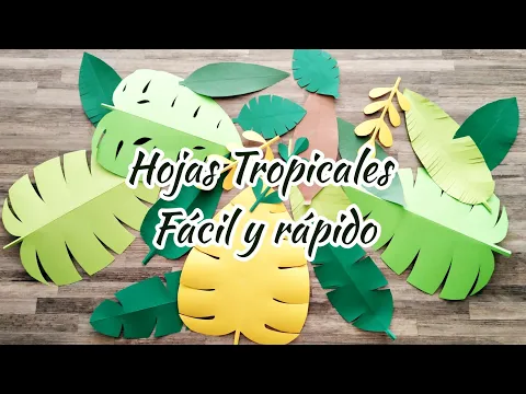 Download MP3 Como hacer hojas tropicales fácil, a mano y sin moldes