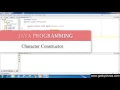 233 Character Constructor in Java Programming Hindi