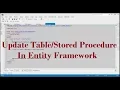 How To Update Table In Entity Framework In Visual Studio Update Stored Procedure
